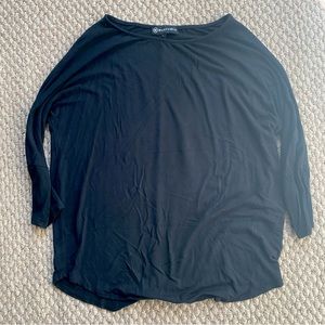 Thin black layering long sleeve tee shirt [Size L]